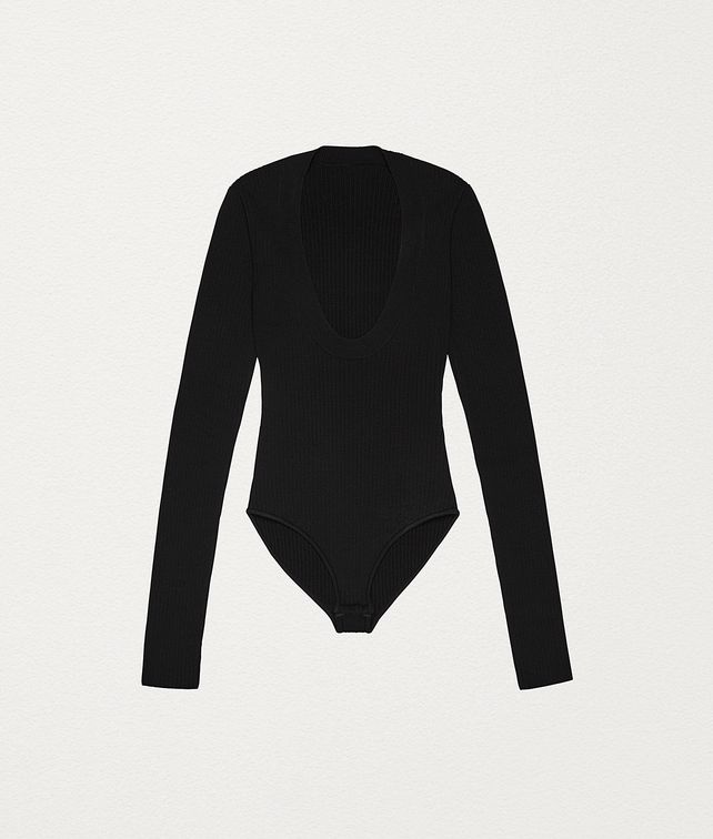 BOTTEGA VENETA BODYSUIT IN STRETCH WOOL Knitwear Woman fp
