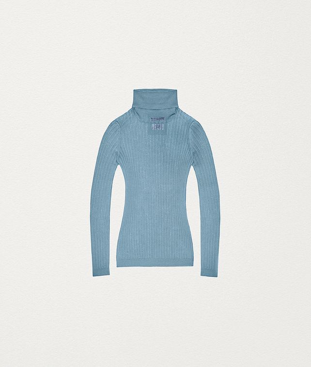 BOTTEGA VENETA TURTLENECK IN COTTON Knitwear Woman fp