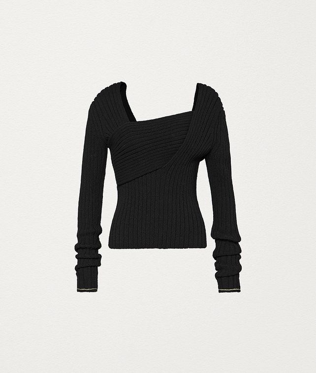 BOTTEGA VENETA SWEATER IN COTTON BOUCLÉ Knitwear Woman fp