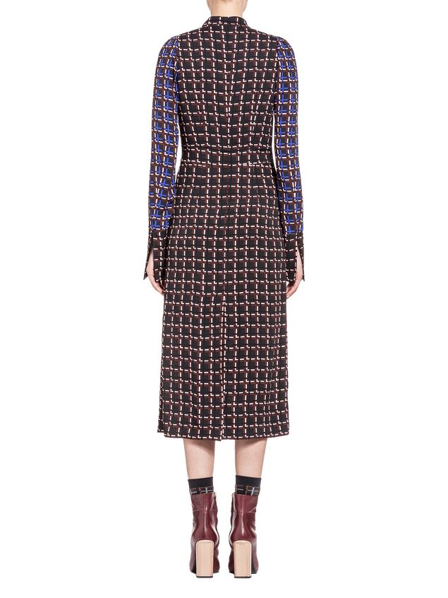 Dress In Sablé Viscose Window Print ‎ from the Marni ‎Fall Winter 2018 ...