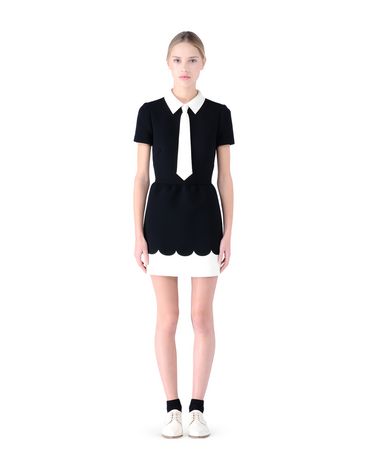 REDValentino Scallop detailed tech dress