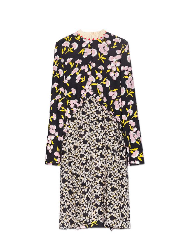 Dress In Silk Crepe, Sistowbell Floral Print ‎ from the Marni ‎Fall ...