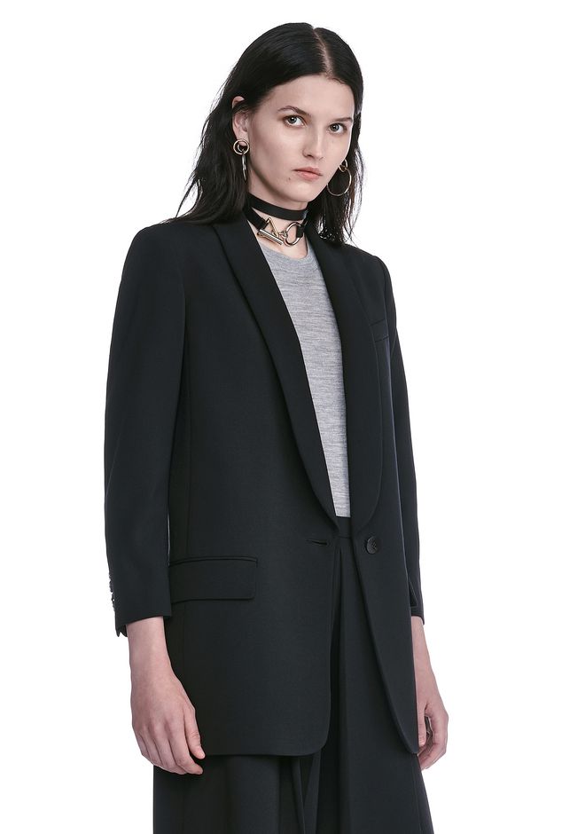 ALEXANDER WANG Single Breasted Shawl Collar Blazer | ModeSens