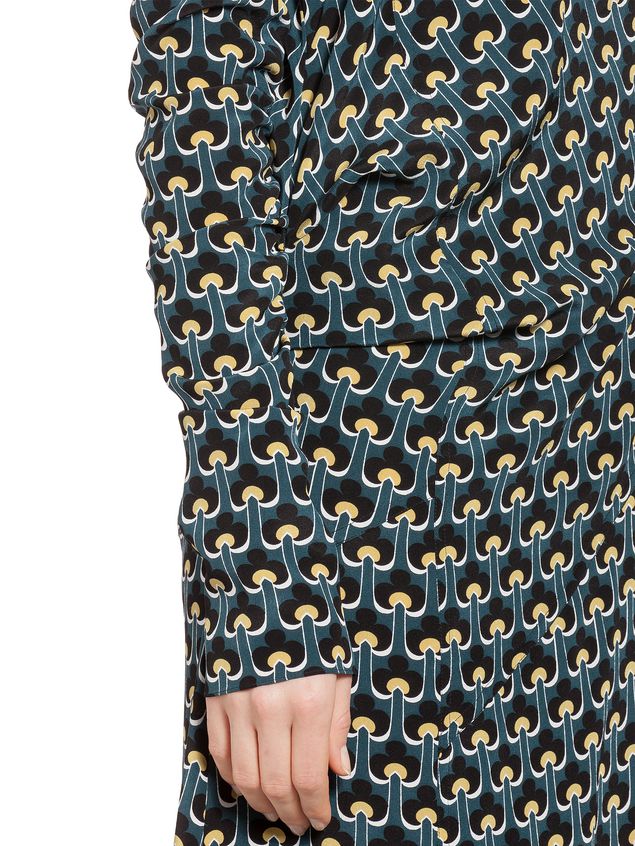 Dress In Silk With Portrait Print ‎ from the Marni ‎Fall Winter 2018