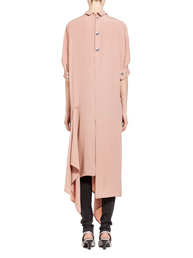 Short Sleeve Dress Marni Dress in washed silk acetate Woman