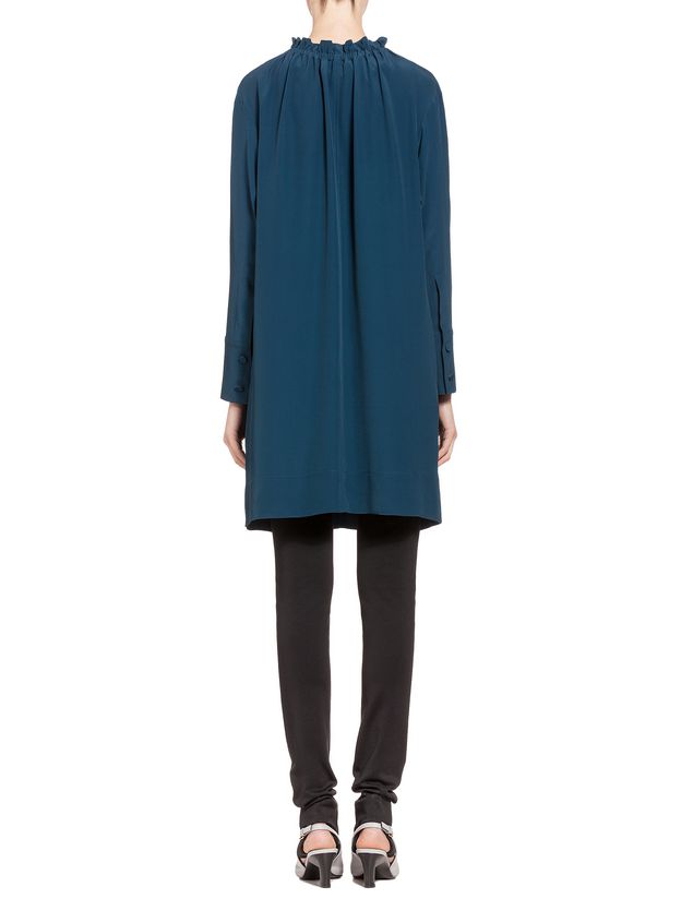 Long Sleeve Dress Marni Acetate dress puckered crewneck Woman