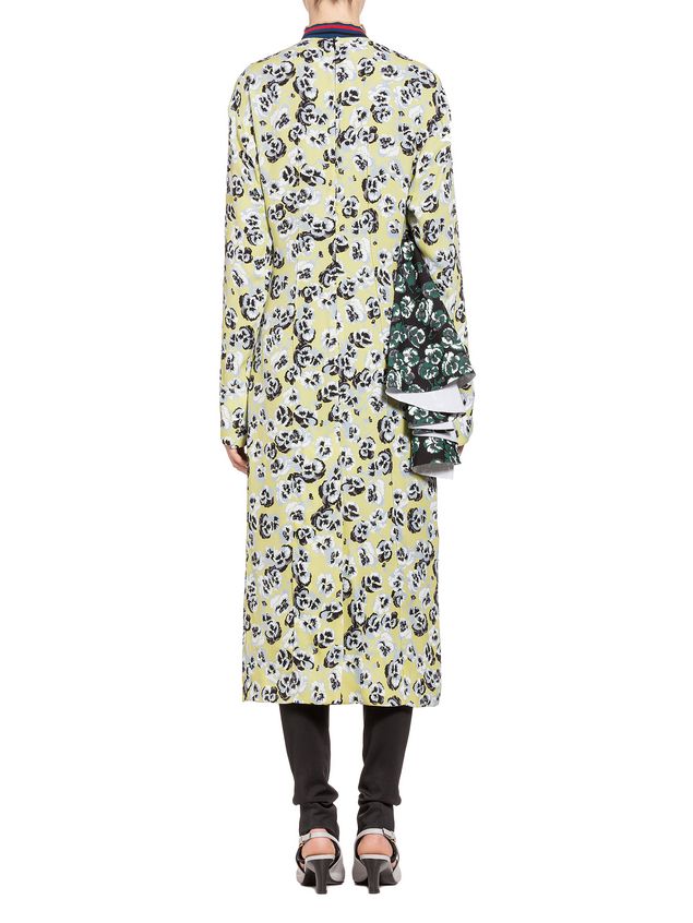 Long Sleeve Dress Marni Dress in sablé with Poetry Flower print Woman