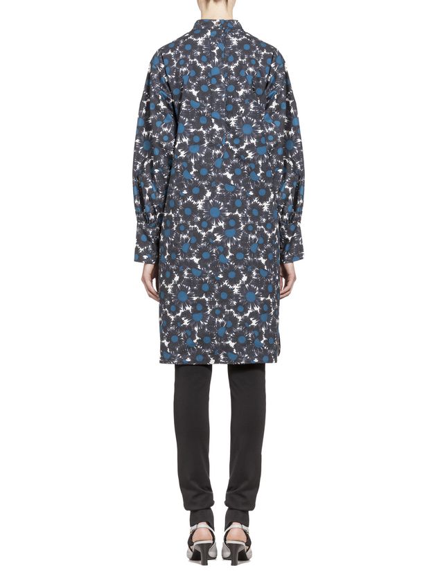 Long Sleeve Dress Marni Poplin dress Point Grasses Woman