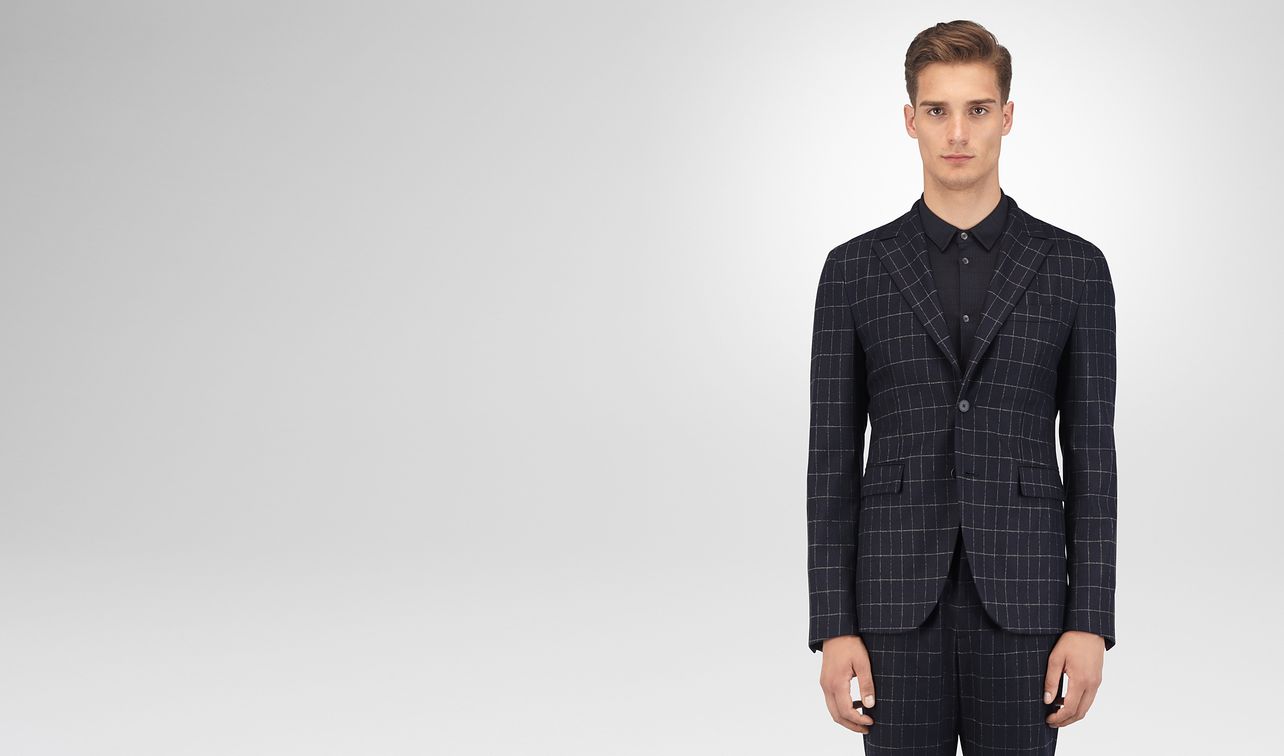 dark navy wool cashmere jacket landing