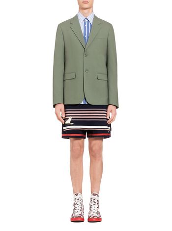 Marni Two-button jacket in tropical wool Man