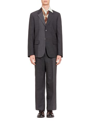 Marni Two-button jacket in pinstripe wool Man