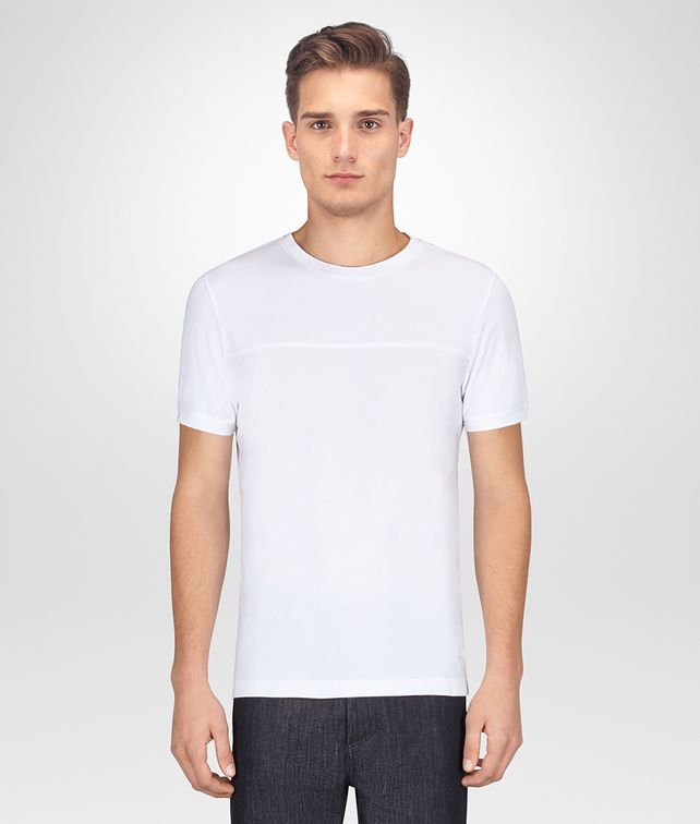 BOTTEGA VENETA BIANCO COTTON T-SHIRT T-Shirt and Polo Man fp