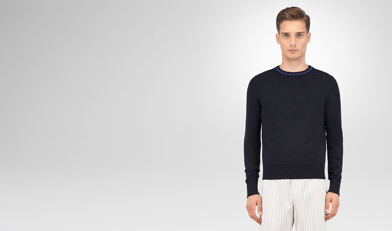 dark grey wool cashmere sweater landing