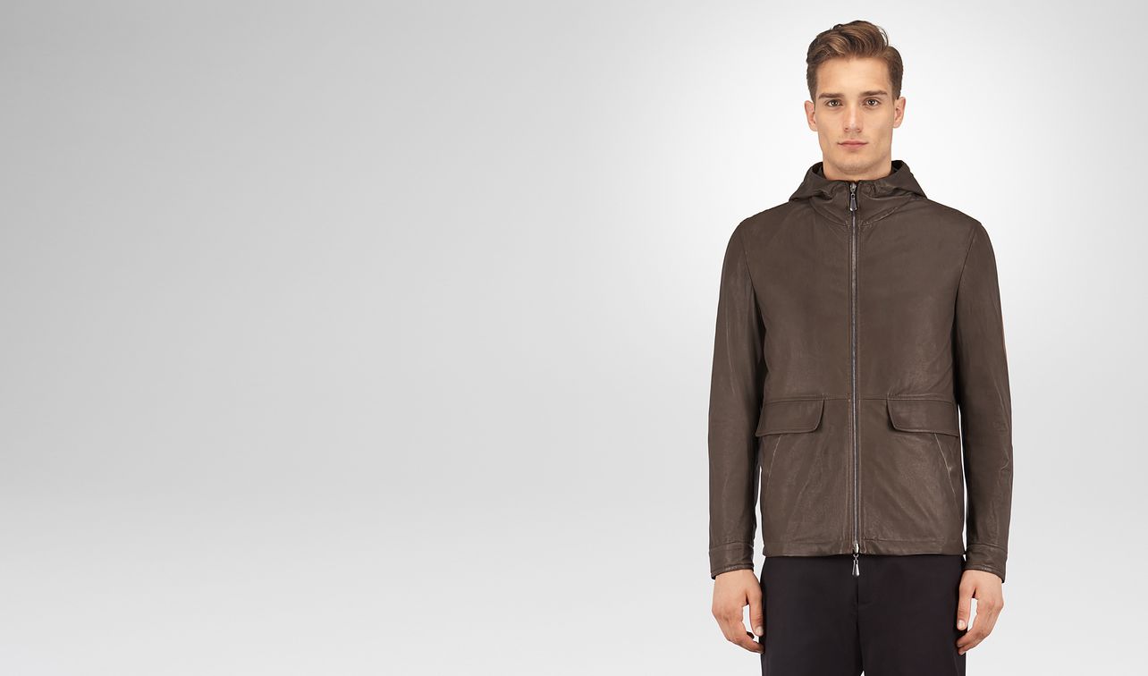 espresso lamb dark moss nylon reversible jacket landing