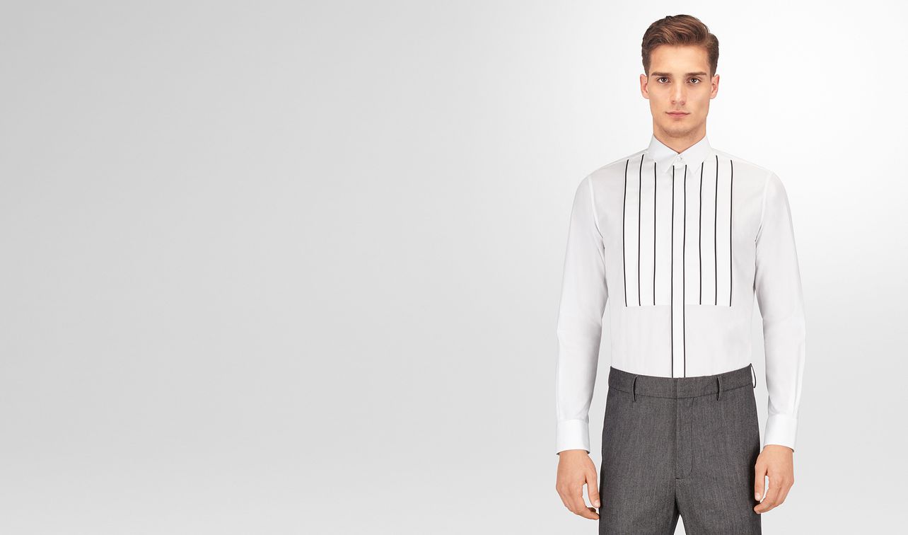 bianco cotton tuxedo shirt landing