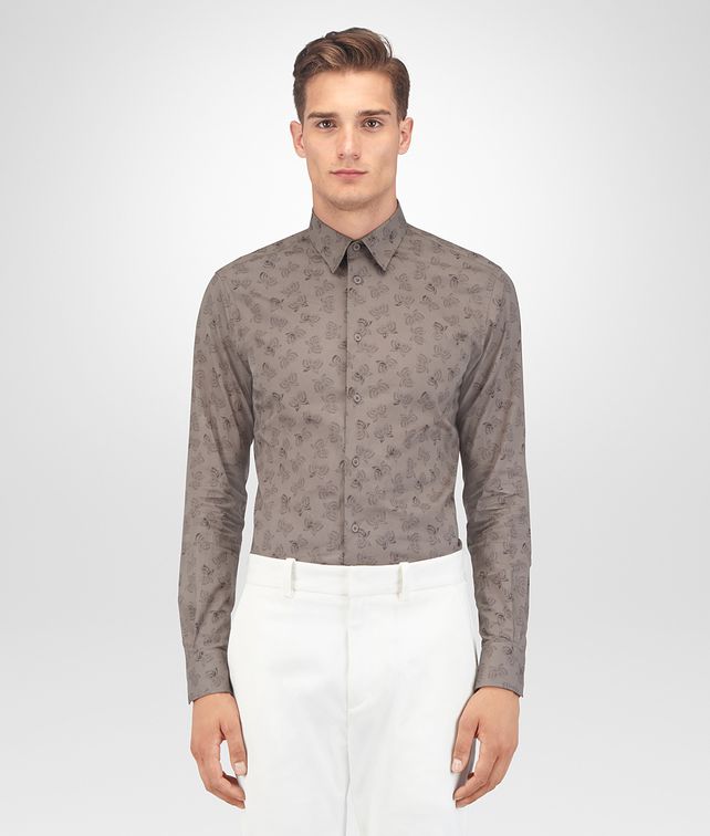 BOTTEGA VENETA STEEL COTTON SHIRT Shirt Man fp