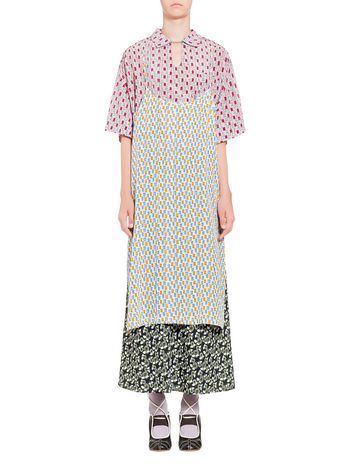 Marni Camisole dress in silk Taos print Woman