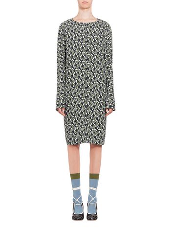 Marni Viscose dress Plumeria print Woman