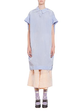 Marni Dress in taffeta with asymmetric collar Woman