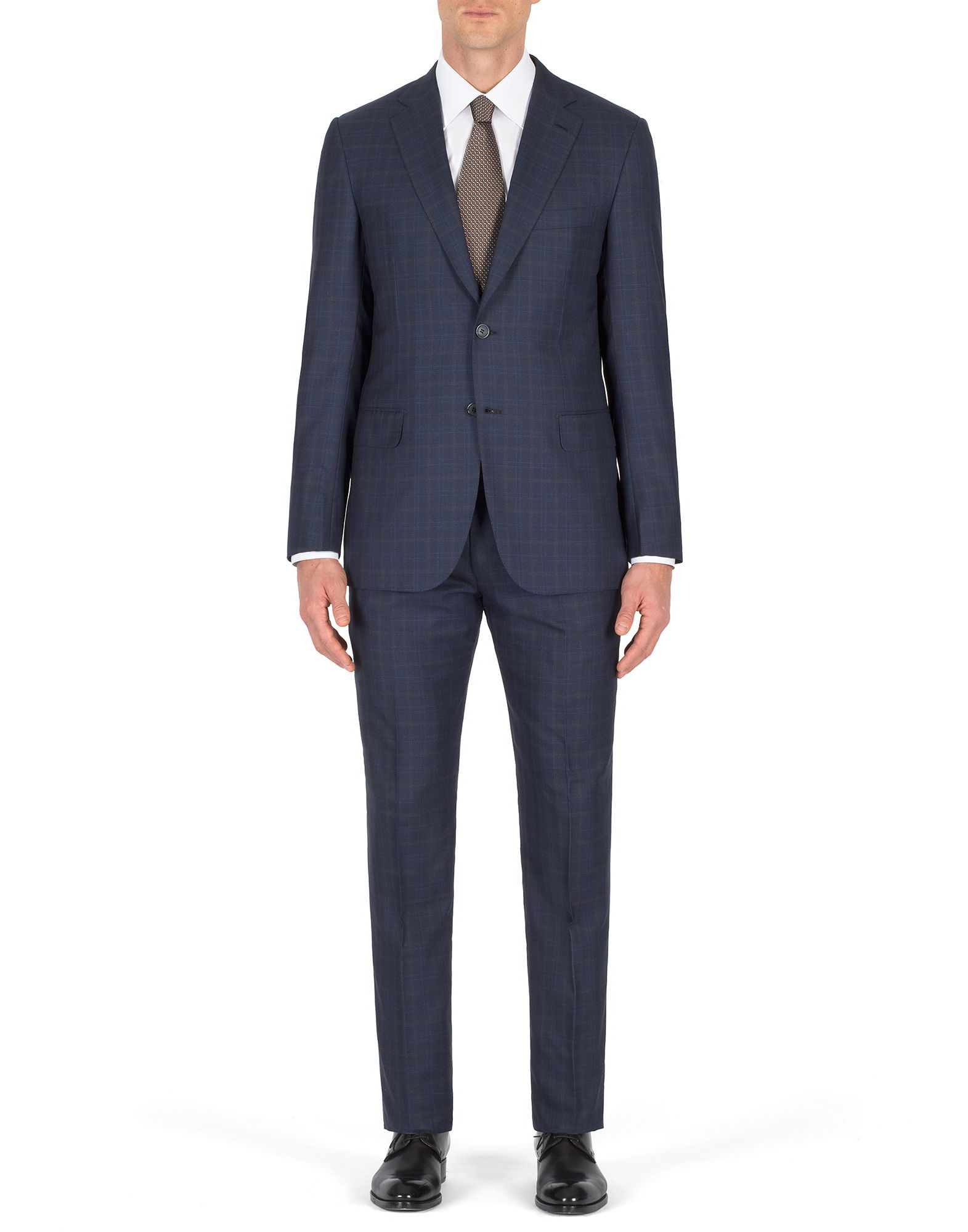 brioni 海军蓝色精细格纹 brunico 西服套装 suits & jackets 男士 r
