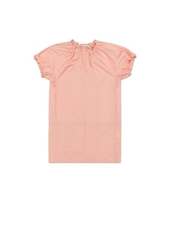 Marni HALF SLEEVES DRESS IN ROSE POPELINE Woman