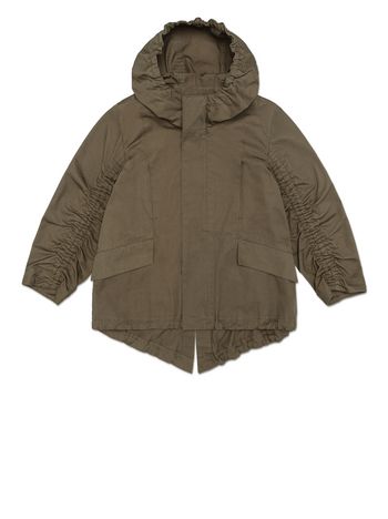 Marni GIACCA IN COTONE CON ARRICCIATURA SULLE MANICHE Donna