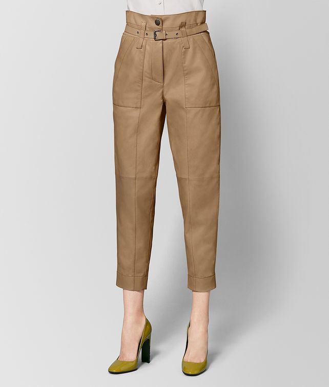 BOTTEGA VENETA CAMEL LAMB PANT Skirt Woman fp