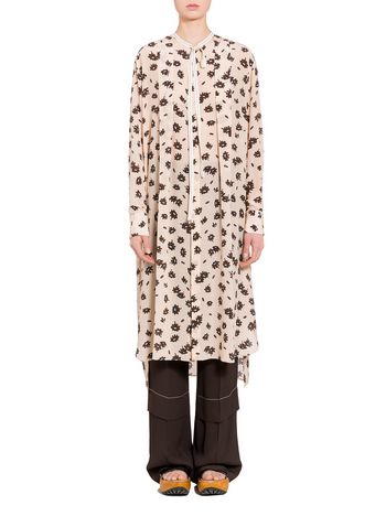Marni Silk dress with Frank Navin Petals print Woman