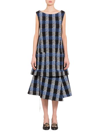 Marni Bonded jacquard flared dress Woman