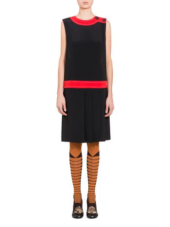 Marni Washed crepe sleeveless dress Woman