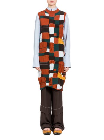 Marni Wool and cashmere dress with DADA intarsia Woman