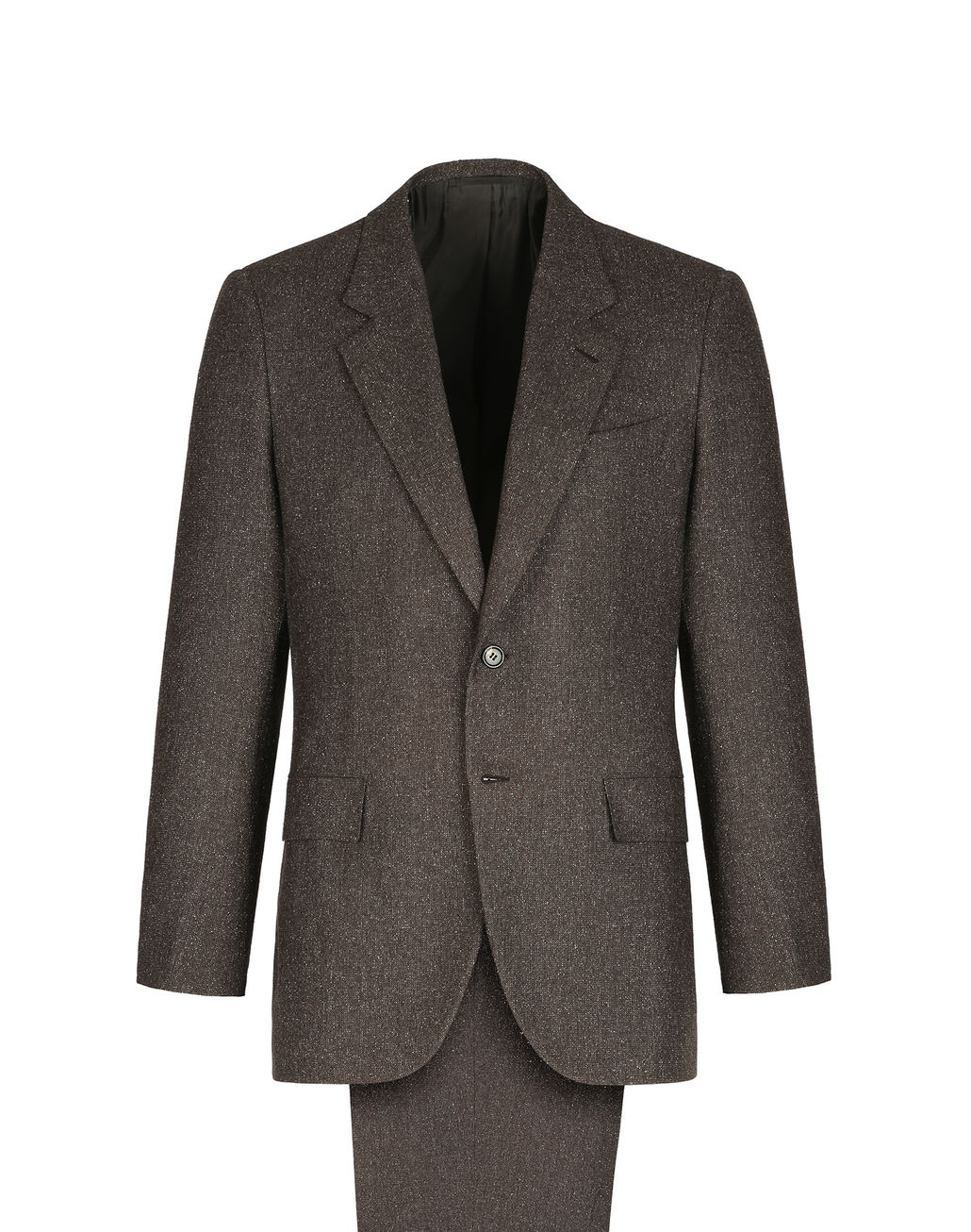 深褐色西服套装