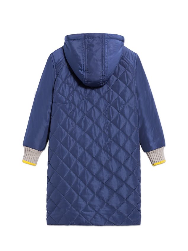 Jacket Marni BLUE QUILTED JACKET WITH HOOD Woman
