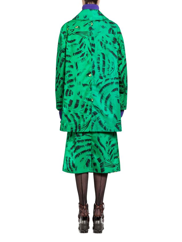 Jacket Marni Jacket in nylon twill with Hop print Woman