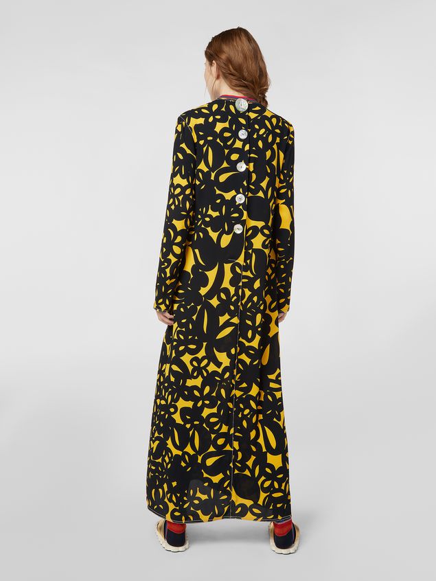 Long Sleeve Dress Marni Dress in sablé viscose with Danna print Woman