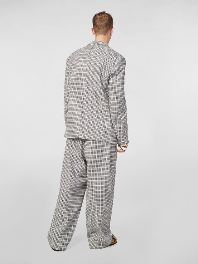 Jacket Marni 3-button jacket in micro check jacquard Man