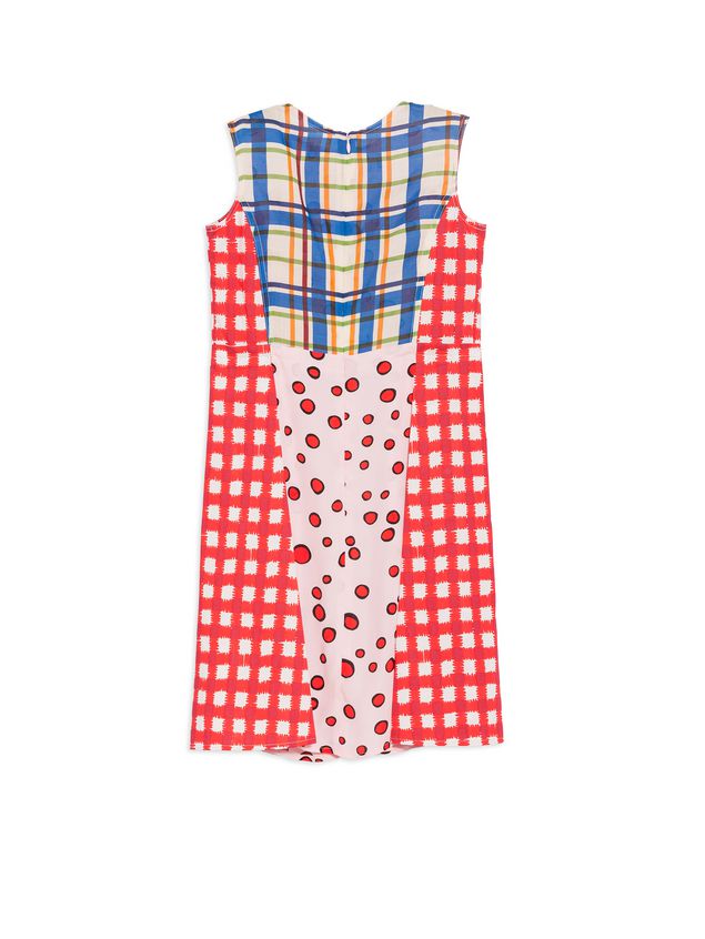 Sleeveless Dress Marni SLEEVELESS DRESS IN SILK, VISCOSE AND RAMIE Woman