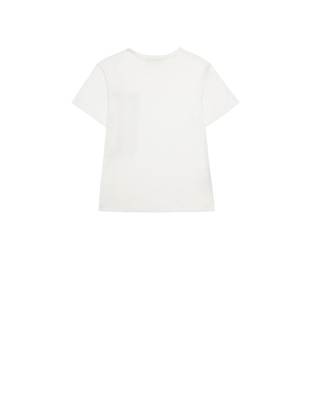Short Sleeve T-Shirt Marni Cotton t-shirt with Vine print pocket Woman