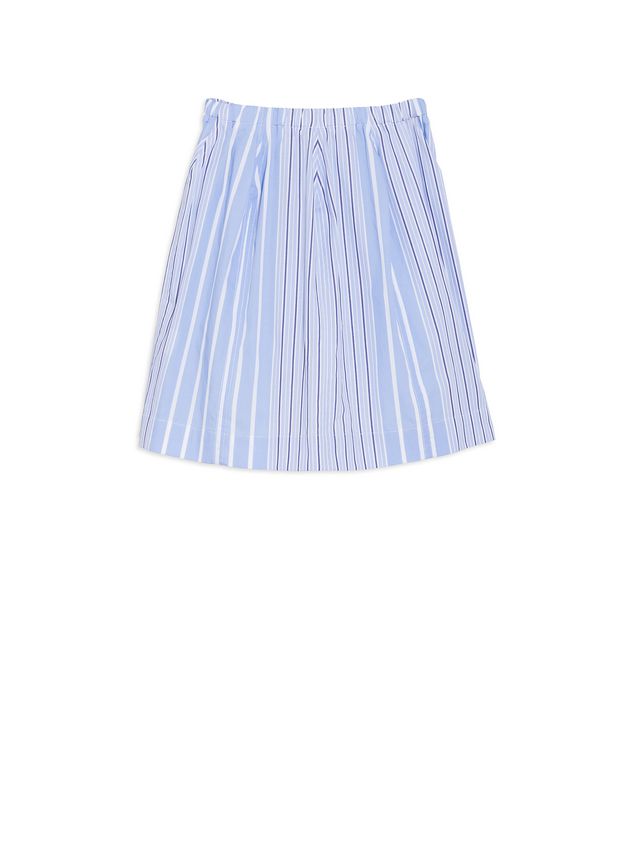 Skirt Marni Striped cotton popeline skirt Woman