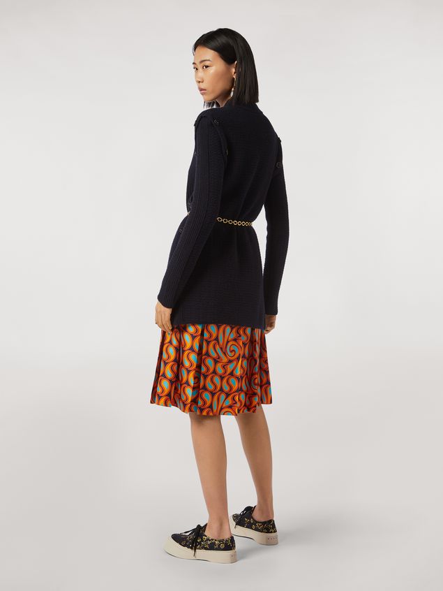 Tunics Marni Tunic in virgin wool with side buttons Woman
