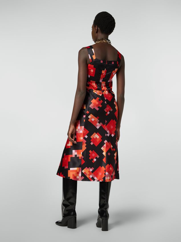 Medium Sleeve Dress Marni Strap dress Magnete print Woman