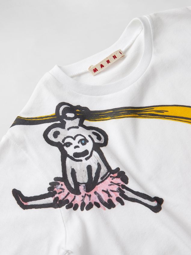 Camiseta de manga corta Marni CAMISETA DE PUNTO CON ESTAMPADO CRACKER JACKS Mujer