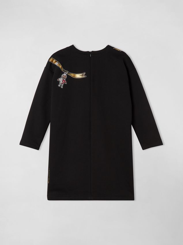 Long Sleeve Dress Marni LONG-SLEEVE SWEATSHIRT DRESS WITH CRACKER JACKS PRINT Woman