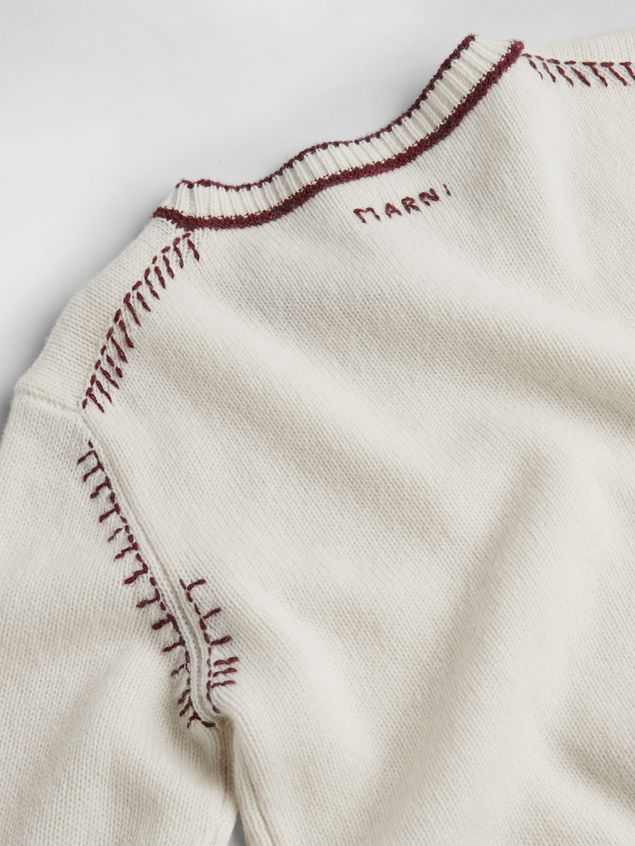 Long Sleeve Jumper Marni KNIT IN EMBROIDERED WOOL AND CACHEMERE Woman