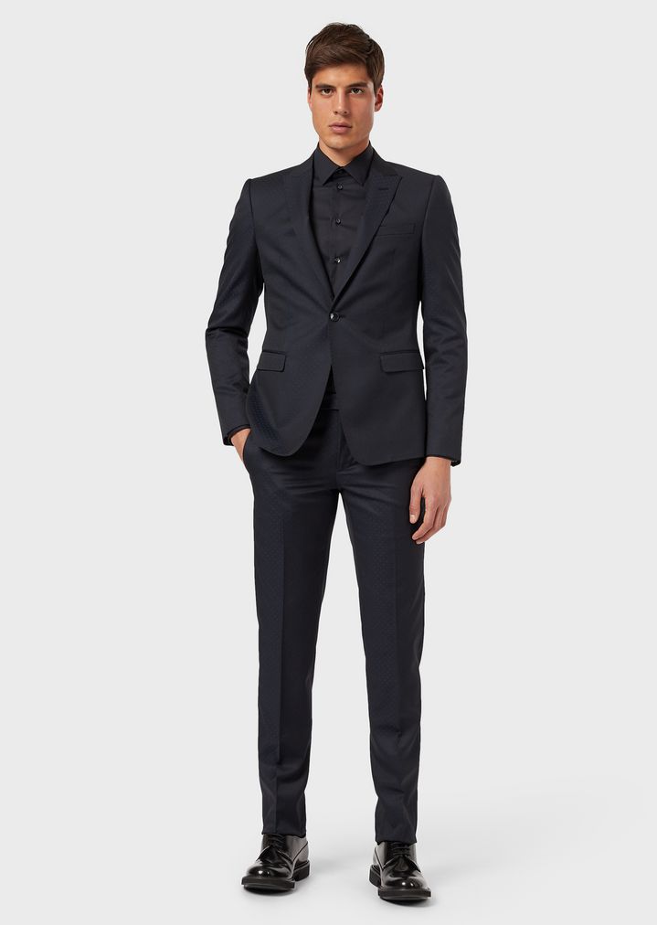 Single-breasted suit in Supreme wool | Man | Emporio Armani