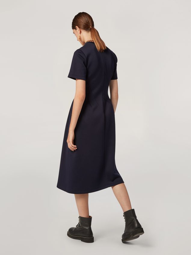 Medium Sleeve Dress Marni Dress in double face jersey with slanted seam work Woman