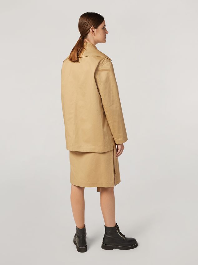 Jacket Marni Jacket in cotton and linen drill with 3 pockets Woman