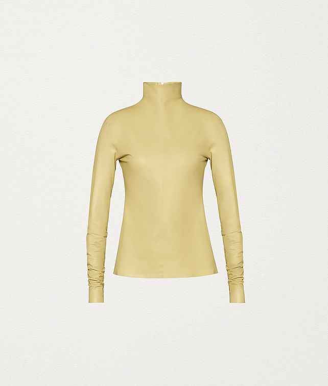 BOTTEGA VENETA TOP IN STRETCH PLONGÉ Knitwear Woman fp