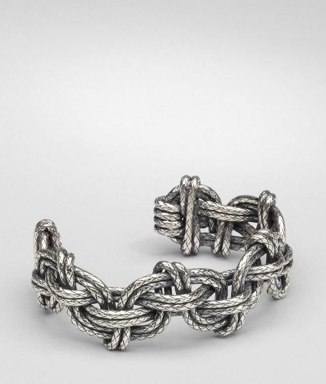 BOTTEGA VENETA Intrecciato Cuff Bracelet Woman fp