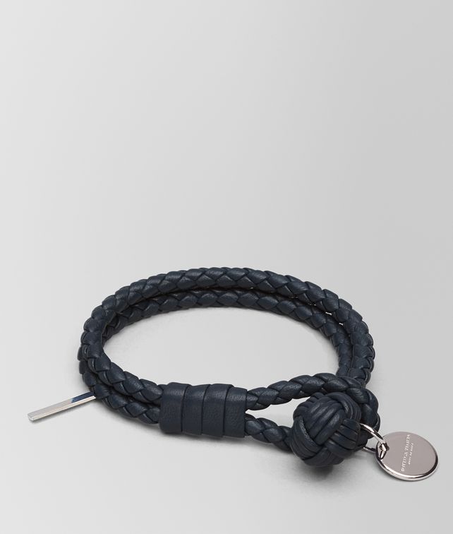 BOTTEGA VENETA BRACELET IN TOURMALINE INTRECCIATO NAPPA Keyring or Bracelets E fp